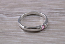 Load image into Gallery viewer, Natural Pink Sapphire Petite Ring