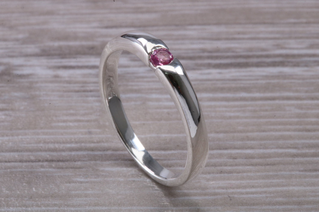 Natural Pink Sapphire Petite Ring
