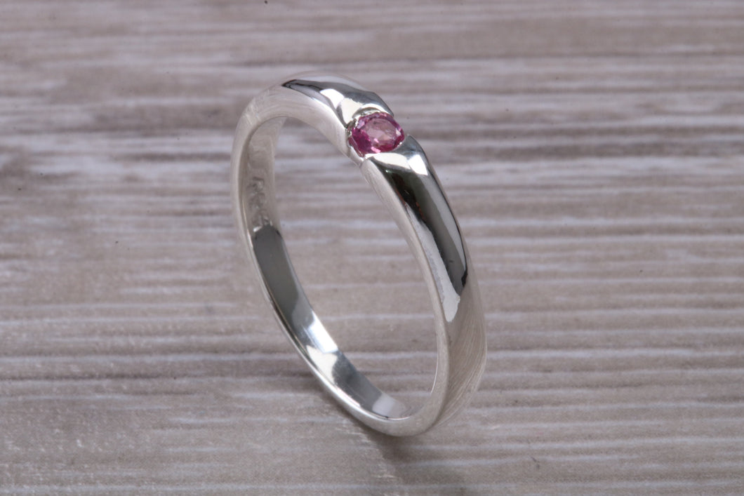 Natural Pink Sapphire Petite Ring