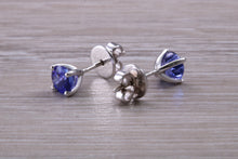 Load image into Gallery viewer, One carat AAA grade Tanzanite Stud Earrings