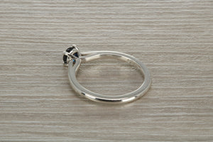 Natural Blue Sapphire Solitaire Ring