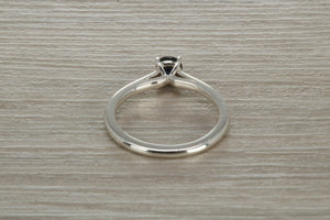 Natural Blue Sapphire Solitaire Ring
