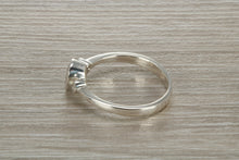 Load image into Gallery viewer, Sterling Silver White C Z Trilogy Ring