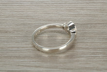 Load image into Gallery viewer, Sterling Silver White C Z Trilogy Ring