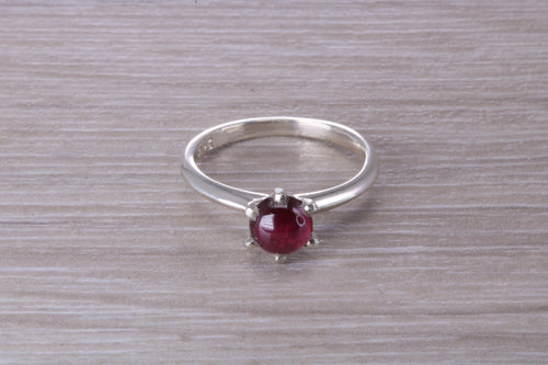 Cabochon cut Amethyst Solitaire