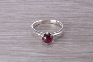 Cabochon cut Amethyst Solitaire