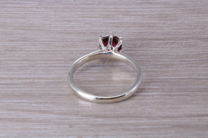 Cabochon cut Amethyst Solitaire