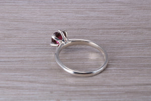 Cabochon cut Amethyst Solitaire