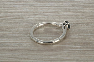 Natural Blue Sapphire Solitaire Ring