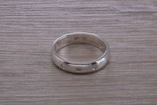 Load image into Gallery viewer, Diamond set Chunky Silver Band