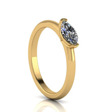 Load image into Gallery viewer, Half carat Certified Marquise cut Diamond Solitaire, Available in Gold or Platinum