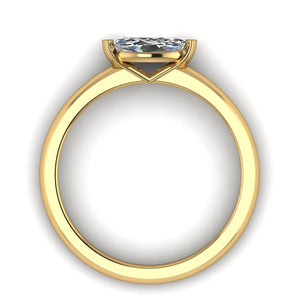 Half carat Certified Marquise cut Diamond Solitaire, Available in Gold or Platinum