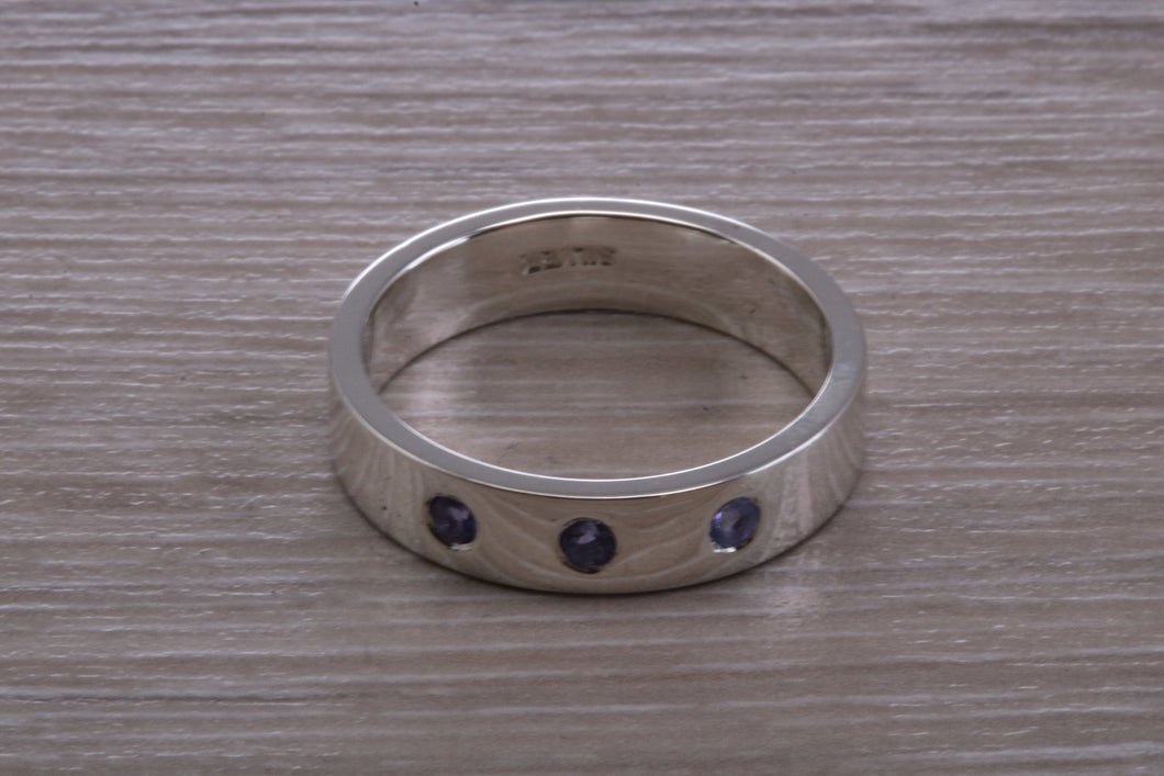 Tanzanite set Chunky Band