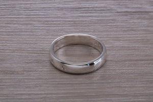 Diamond set Chunky Silver Band