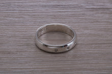Load image into Gallery viewer, Diamond set Chunky Silver Band