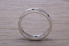 Load image into Gallery viewer, Chunky Band set with Six Square cut Blue Sapphire&#39;s