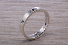 Load image into Gallery viewer, Chunky Band set with Six Square cut Blue Sapphire&#39;s