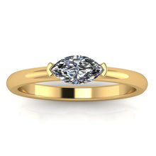 Load image into Gallery viewer, Half carat Certified Marquise cut Diamond Solitaire, Available in Gold or Platinum