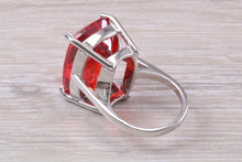 Load image into Gallery viewer, Very Large Hessonite Garnet C Z Ring