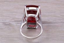 Load image into Gallery viewer, Very Large Garnet C Z Ring