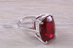 Very Large Garnet C Z Ring