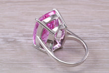 Load image into Gallery viewer, Very Large Dark Pink Sapphire C Z Ring