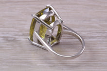 Load image into Gallery viewer, Very Large Dark Peridot C Z Ring