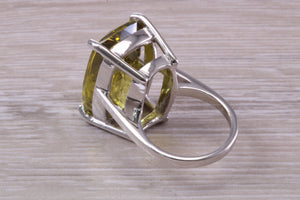 Very Large Dark Peridot C Z Ring