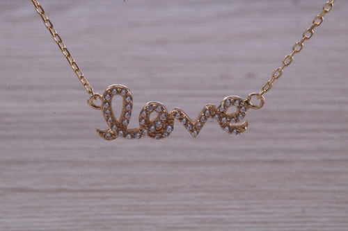 Yellow Gold Love Necklace