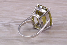 Load image into Gallery viewer, Very Large Dark Peridot C Z Ring