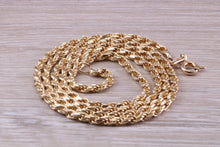 Load image into Gallery viewer, Yellow Gold 18 Inch Diamond Cut Rope Chain