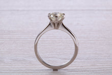 Load image into Gallery viewer, One and Half carat Platinum Diamond Solitaire, Simple and Elegant ring