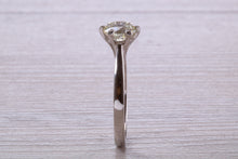 Load image into Gallery viewer, One and Half carat Platinum Diamond Solitaire, Simple and Elegant ring