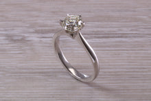 Load image into Gallery viewer, One and Half carat Platinum Diamond Solitaire, Simple and Elegant ring