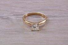 Load image into Gallery viewer, Classic One carat Princess cut Diamond Solitaire, Simple and Elegant Design