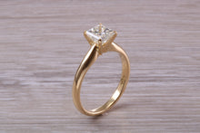 Load image into Gallery viewer, Classic One carat Princess cut Diamond Solitaire, Simple and Elegant Design