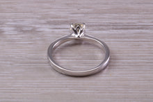 Load image into Gallery viewer, Half carat Round Cut Diamond set Platinum Solitaire