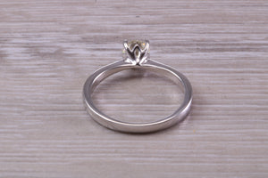 Half carat Round Cut Diamond set Platinum Solitaire