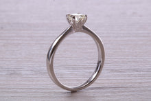 Load image into Gallery viewer, Half carat Round Cut Diamond set Platinum Solitaire