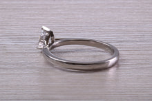 Load image into Gallery viewer, Half carat D colour Certified Tear Drop Cut Diamond set Solitaire