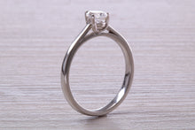 Load image into Gallery viewer, Half carat D colour Certified Tear Drop Cut Diamond set Solitaire