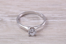 Load image into Gallery viewer, Dainty Four Claw set One carat Moissanite Diamond Solitaire