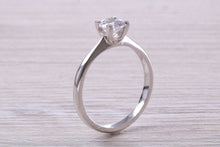 Load image into Gallery viewer, Dainty Four Claw set One carat Moissanite Diamond Solitaire