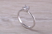 Load image into Gallery viewer, Dainty Four Claw set One carat Moissanite Diamond Solitaire