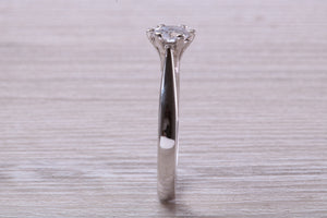 Two carat Mossainte Platinum Solitaire