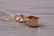 Load image into Gallery viewer, Beautiful One carat Oval cut Ruby set Yellow Gold Necklace