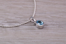 Load image into Gallery viewer, Sky Blue Topaz Necklace Made From Solid Sterling Silver