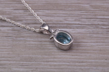 Load image into Gallery viewer, Sky Blue Topaz Necklace Made From Solid Sterling Silver