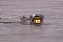 Load image into Gallery viewer, Citrine Necklace Made From Solid Sterling Silver