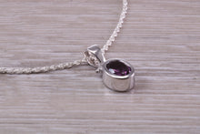 Load image into Gallery viewer, Amethyst Necklace Made From Solid Sterling Silver